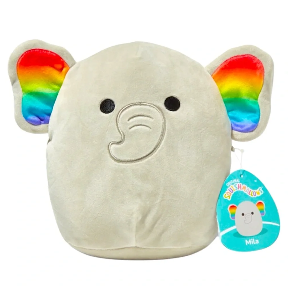 Squishmallows Mila The Rainbow Pride Elephant Squishmallow - NWT - Picture 2 of 3